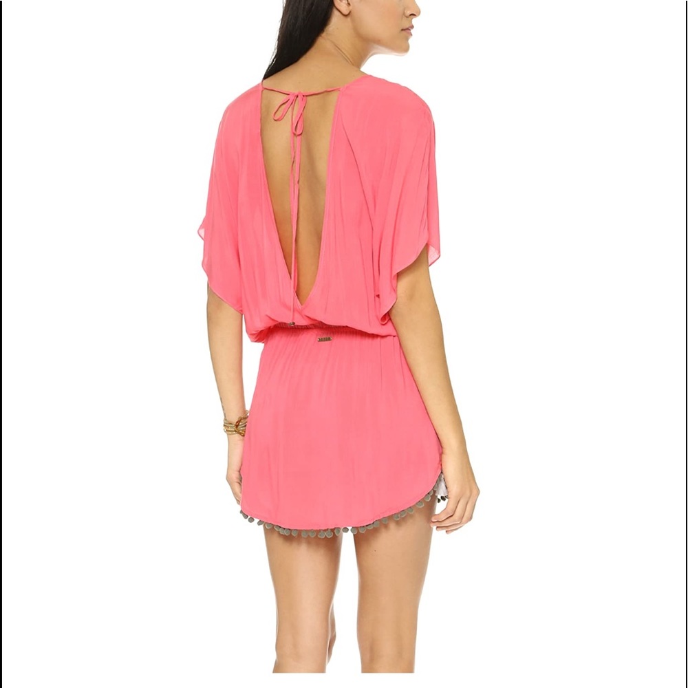 Sofia Pink Calif V Caftan By VIX Swimwear